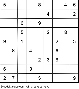 Sample Sudoku Puzzle